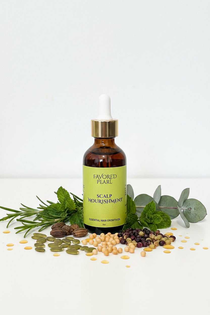 Scalp Nourishment: Essential hair growth oil